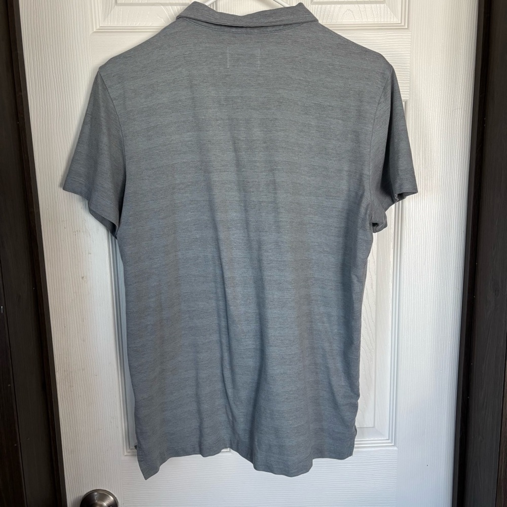 Billy Reid Charcoal Polo Shirt - Picture 3 of 3